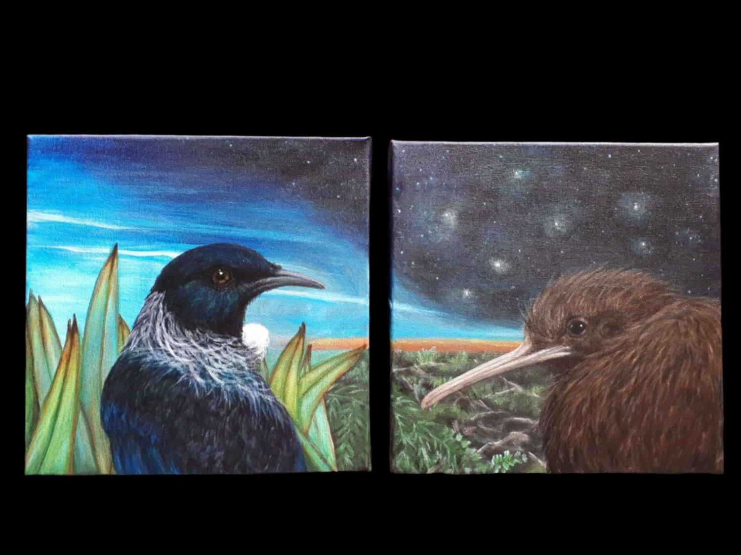 Custom paintings of birds on canvasby Saron C Fergusson